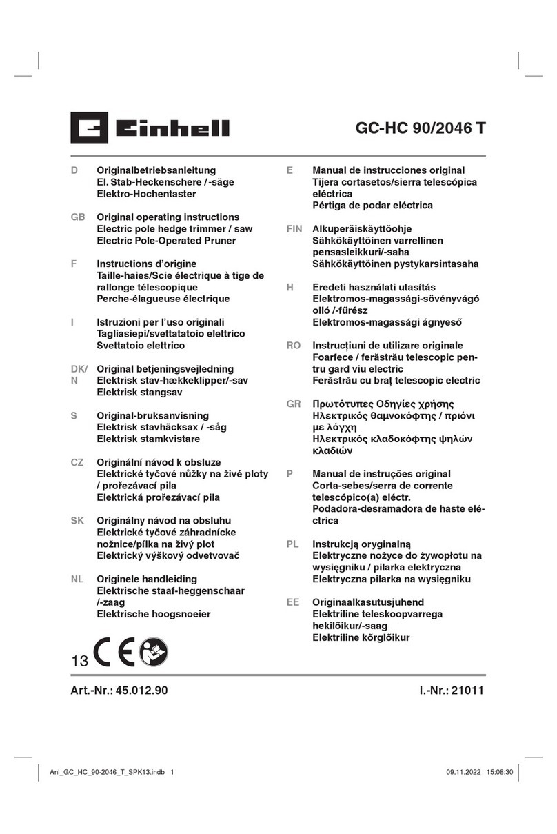 EINHELL GC-HC 90/2046 T User manual