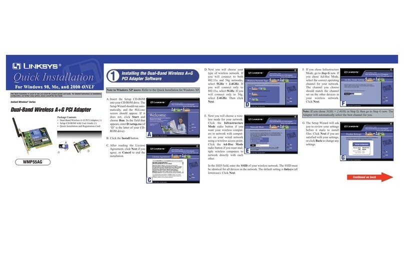 Linksys WMP55AG Original operating instructions