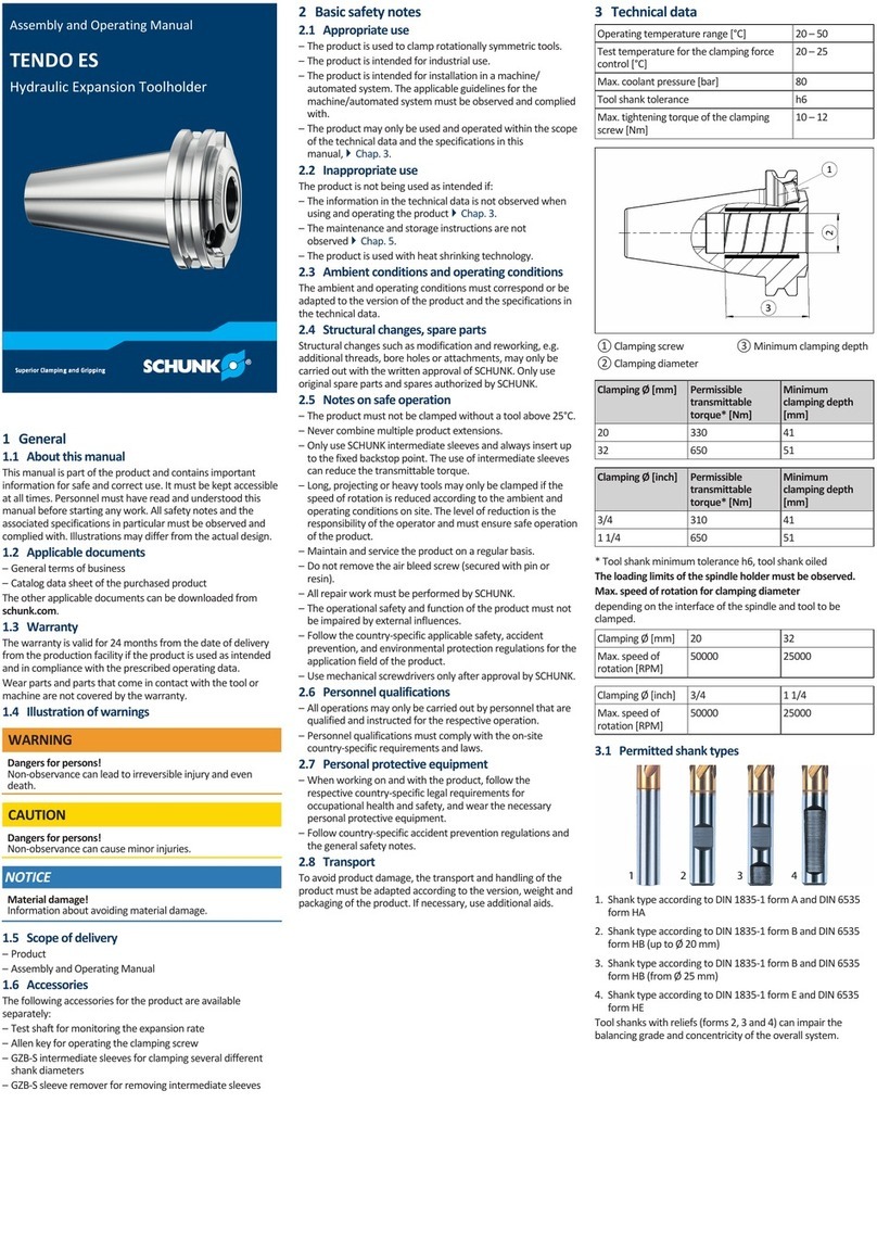 SCHUNK TENDO ES User instructions SCHUNK TENDO ES User instructions