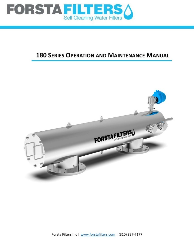 FORSTA FILTERS 180 Series User manual