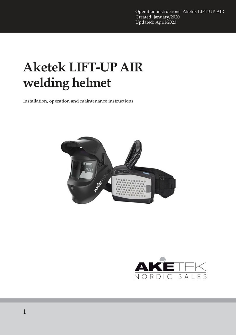 Aketek LIFT-UP AIR Installation, operation and maintenance instructions
