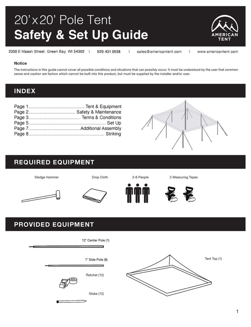 AMERICAN TENT 202103 quick start guide