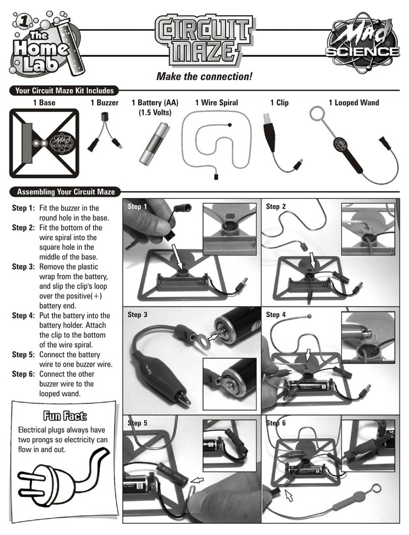 Mad SCIENCE The Home Lab Circuit Maze quick start guide Mad SCIENCE The Home Lab Circuit Maze quick start guide