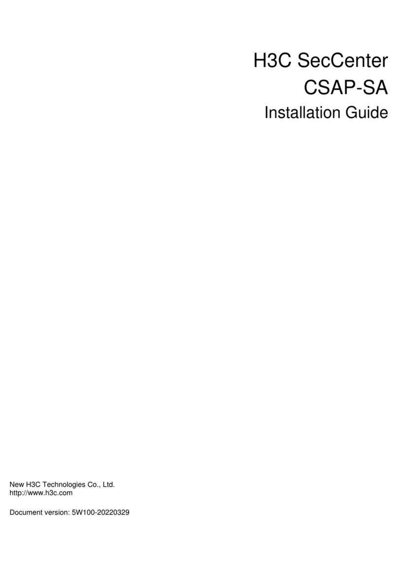 H3C SecCenter CSAP-SA installation guide