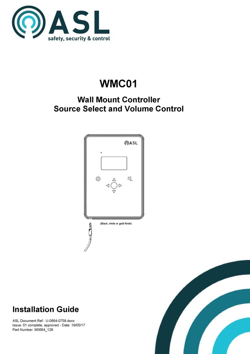 ASL INTERCOM WMC01 installation guide