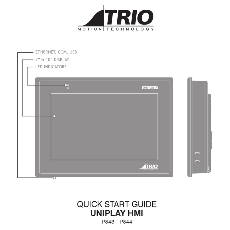 Trio UNIPLAY HMI quick start guide