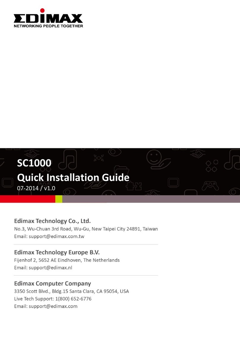 Edimax SC1000 User manual Edimax SC1000 User manual
