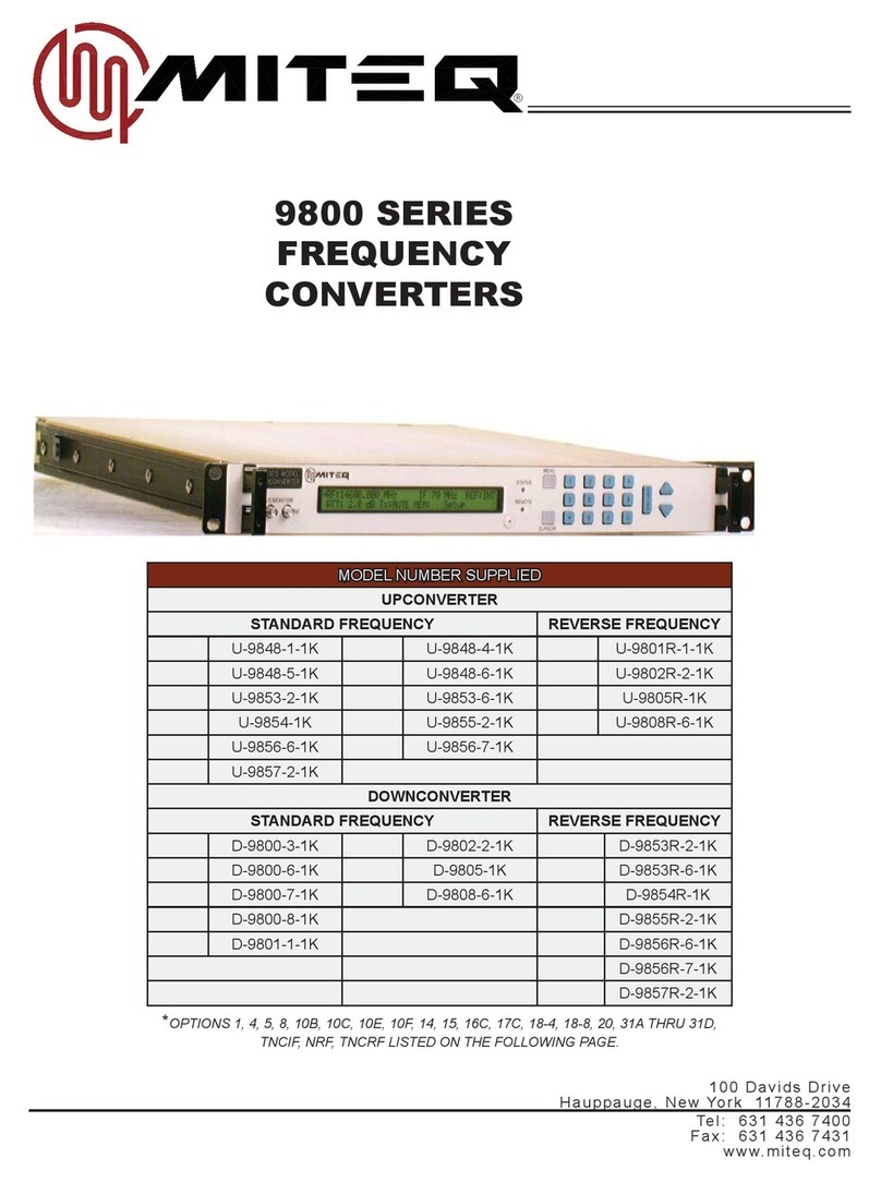Miteq 9800 Series manual