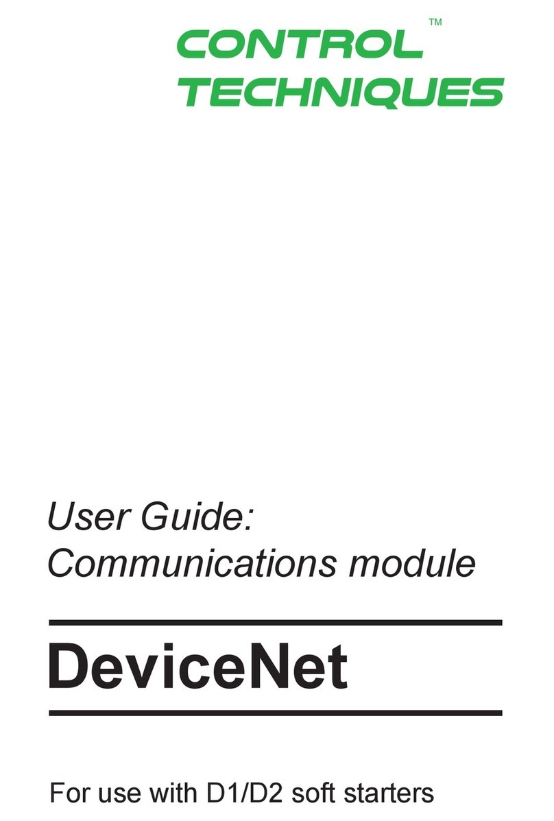 Control Techniques DeviceNet user guide