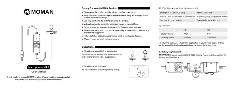 Moman MA6 user manual