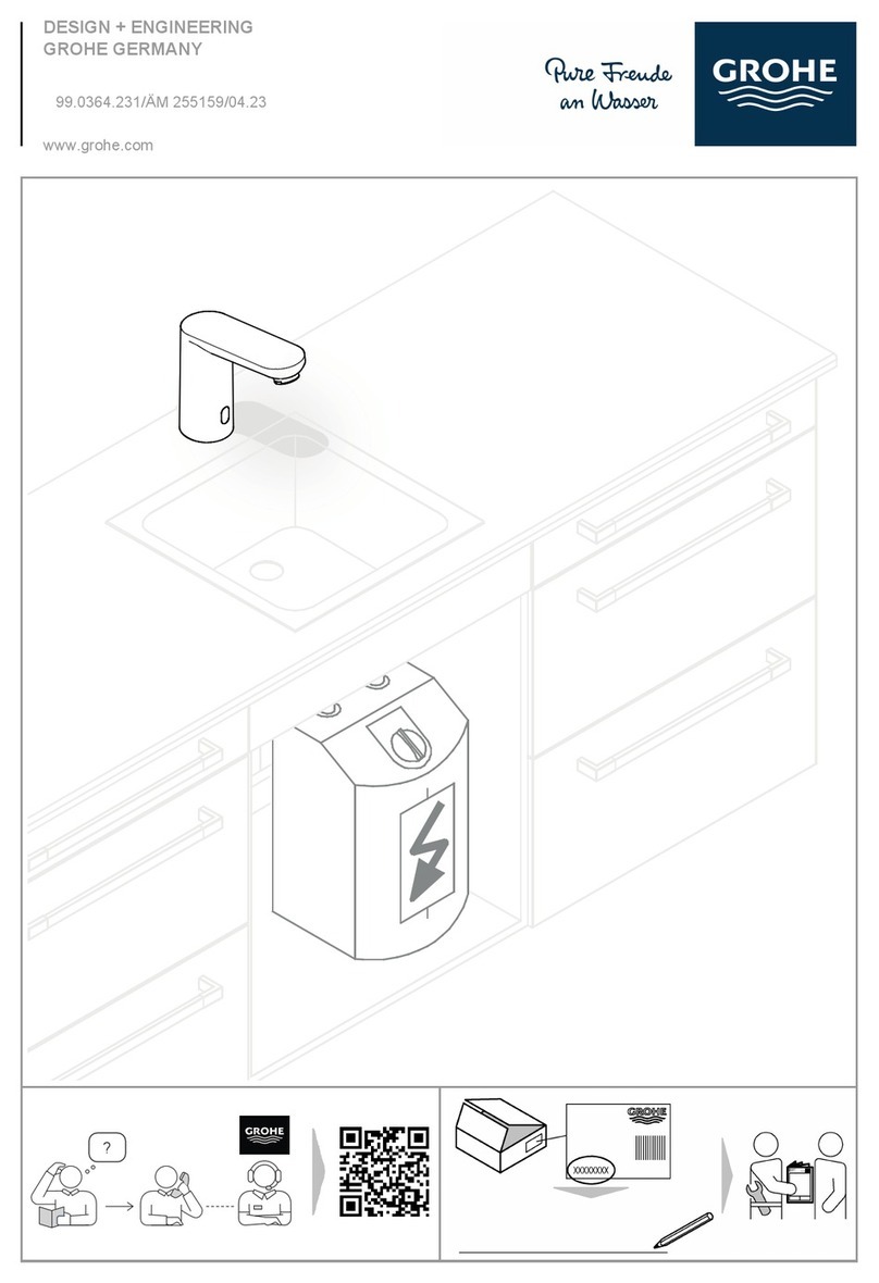 Grohe EUROECO COSMOPOLITAN E 36324001 manual Grohe EUROECO COSMOPOLITAN E 36324001 manual