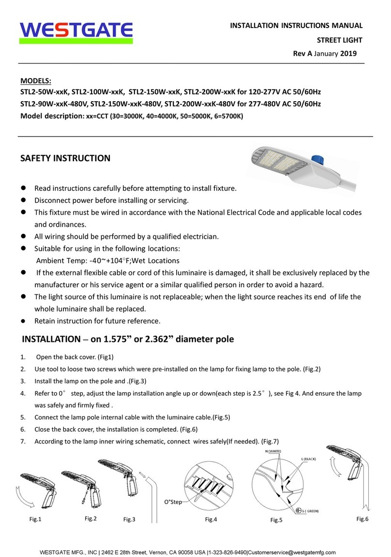 Westgate STL2-50W K Series installation instructions