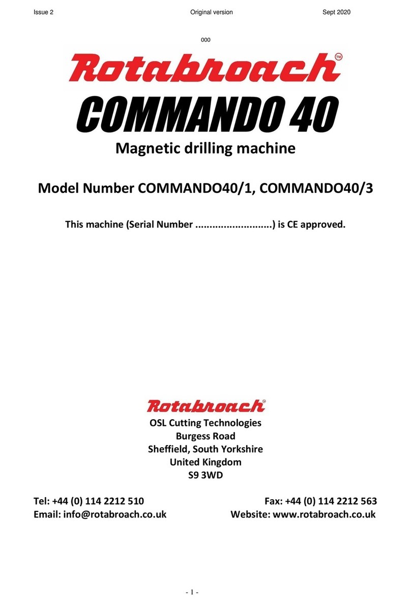 Rotabroach COMMANDO 40 User manual