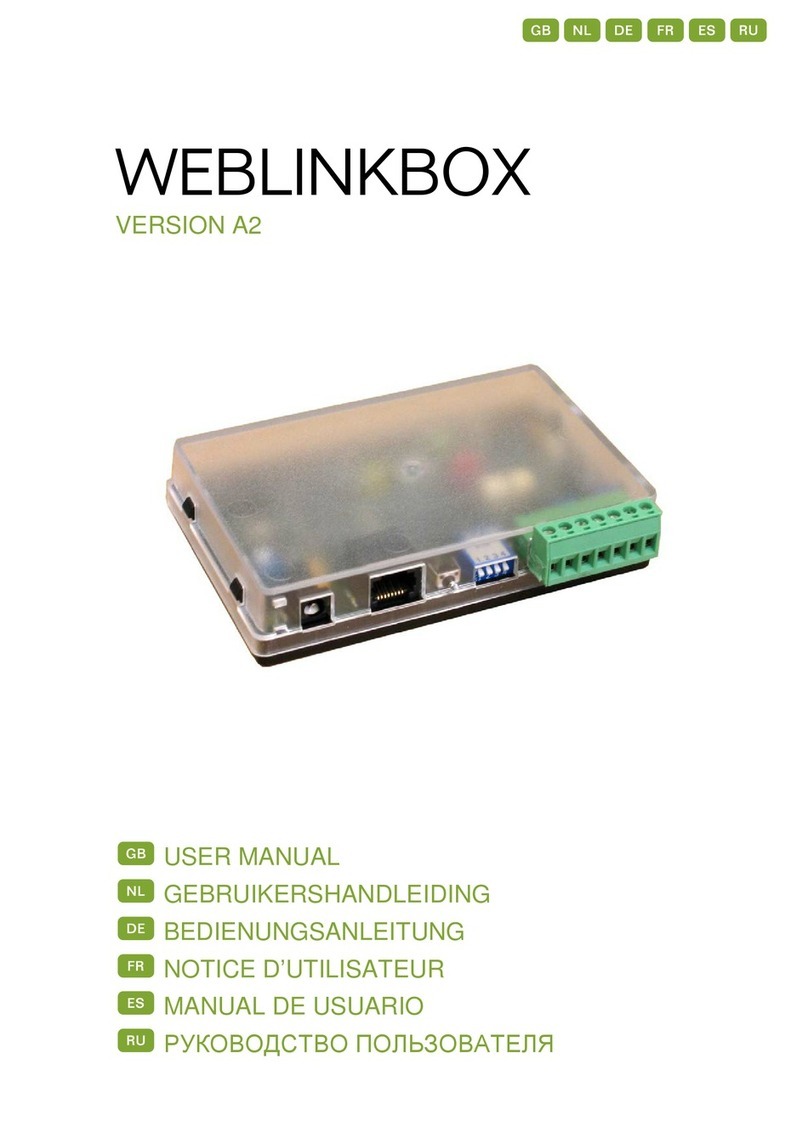 Fancom WEBLINKBOX VERSION A2 User manual