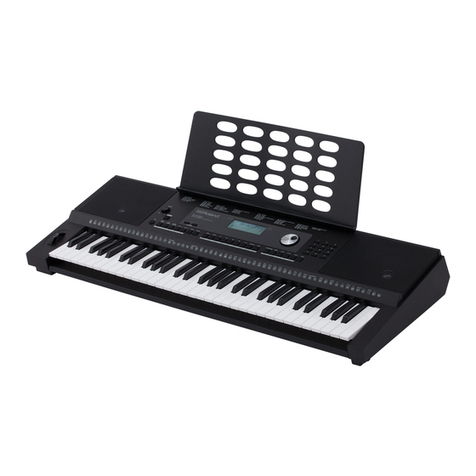 Roland E-X20 Operating and maintenance manual