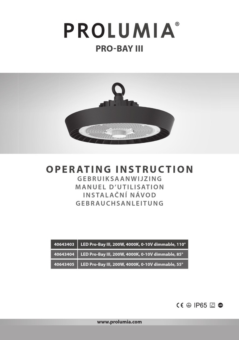 PROLUMIA PRO-BAY III User manual
