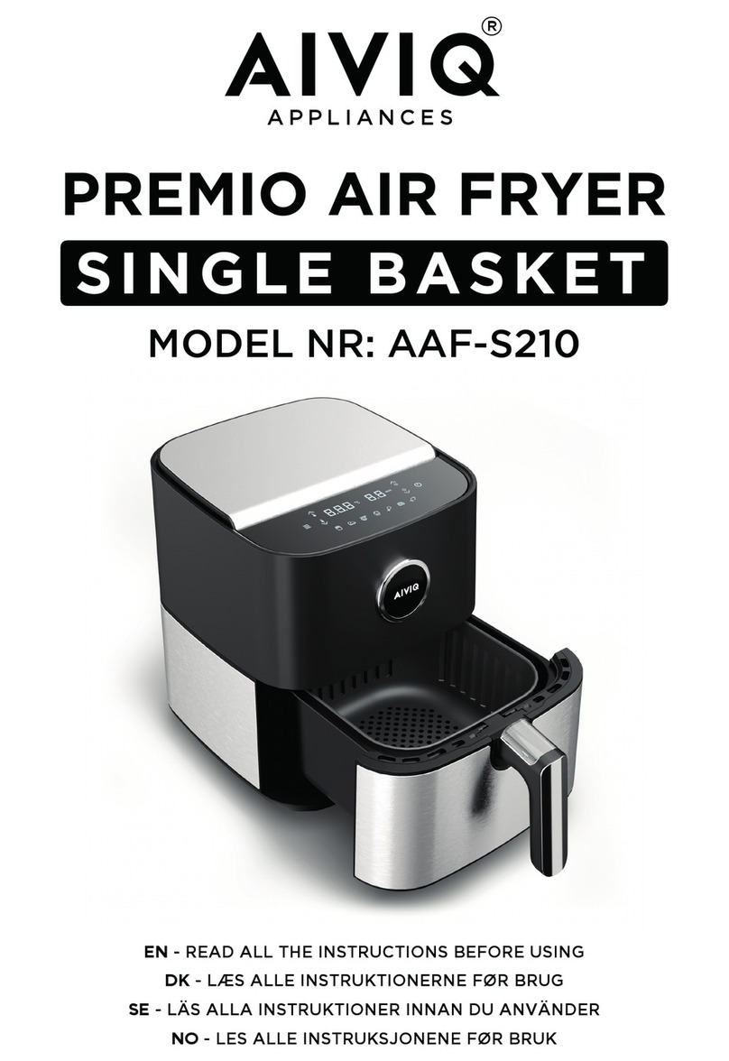 Aiviq PREMIO AIR FRYER SINGLE BASKET AAF-S210 user manual Aiviq PREMIO AIR FRYER SINGLE BASKET AAF-S210 user manual