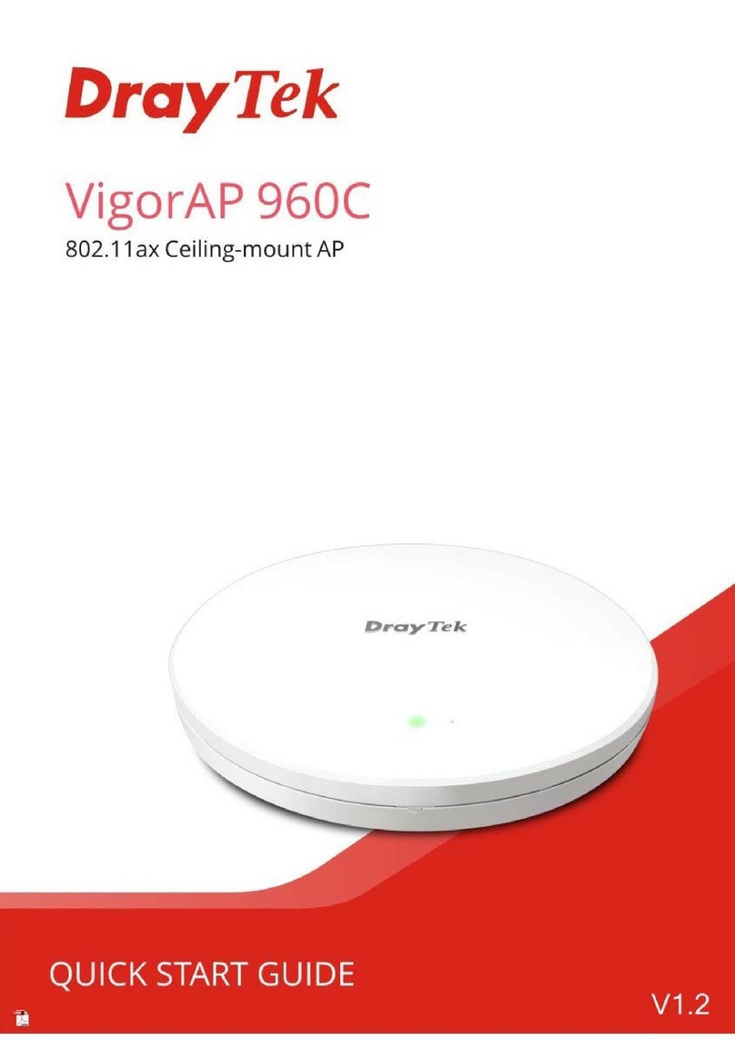Draytek VigorAP 960C quick start guide Draytek VigorAP 960C quick start guide