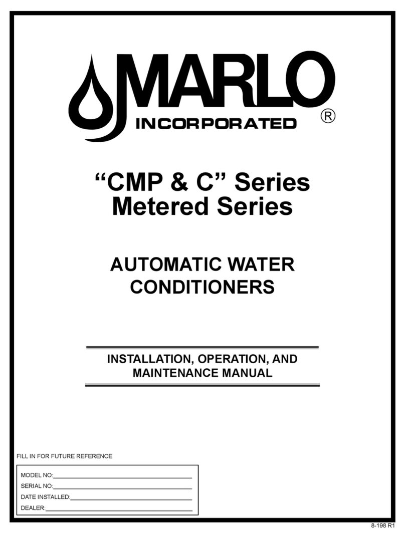 Marlo Incorporated CMP series Installation, operation and maintenance manual