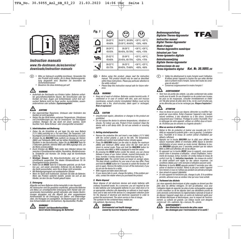 TFA 30.5055 Series instruction manual