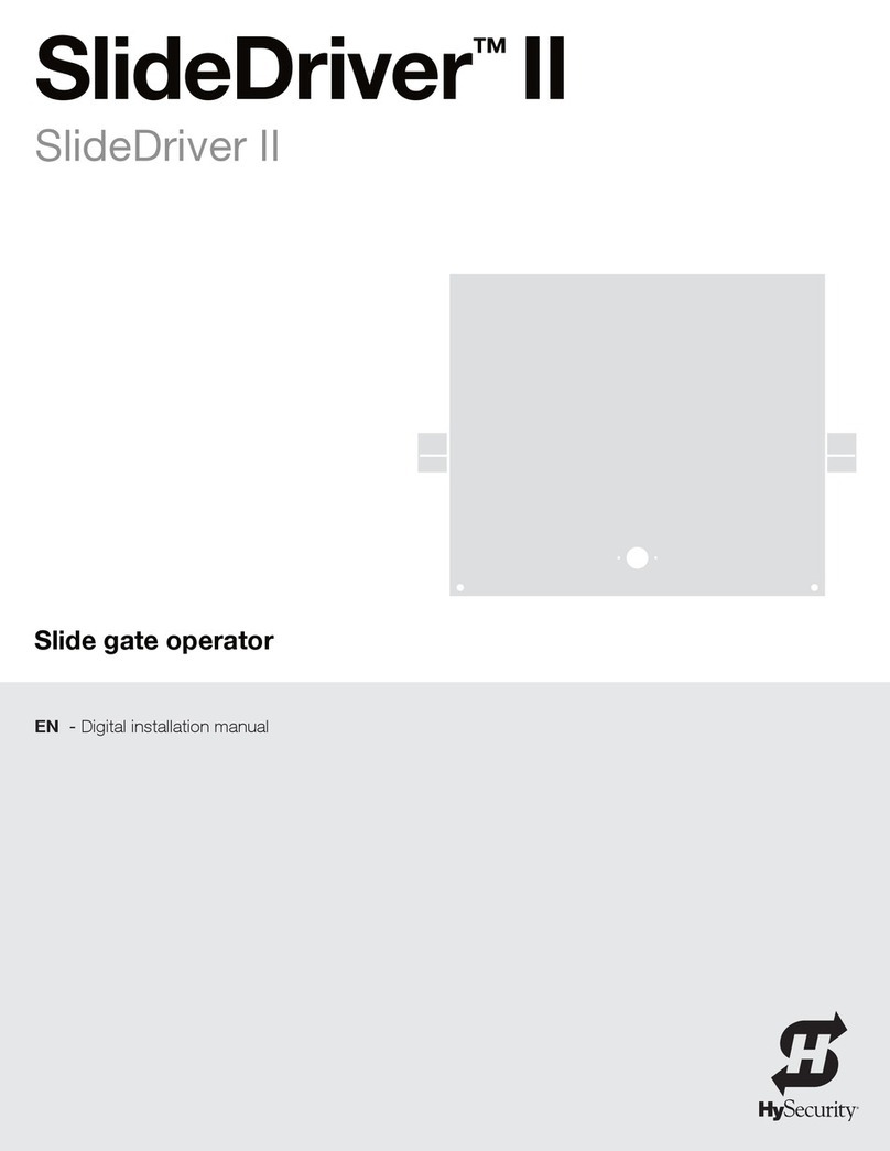 HySecurity SlideDriver II installation manual