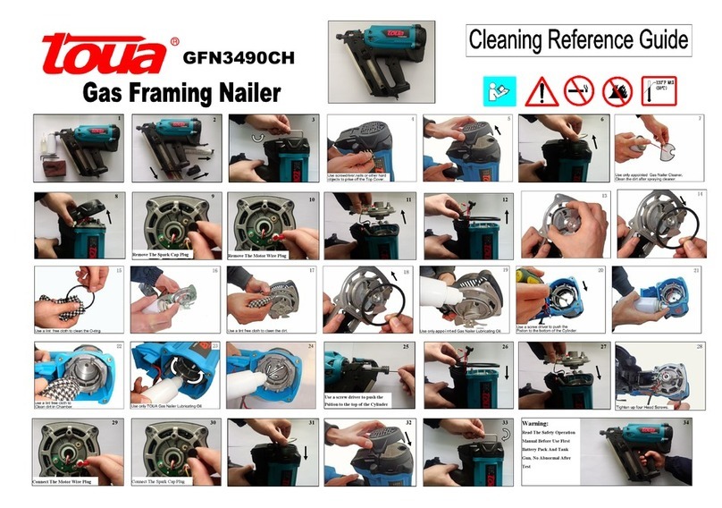 Toua GFN3490CH Cleaning Reference Guide