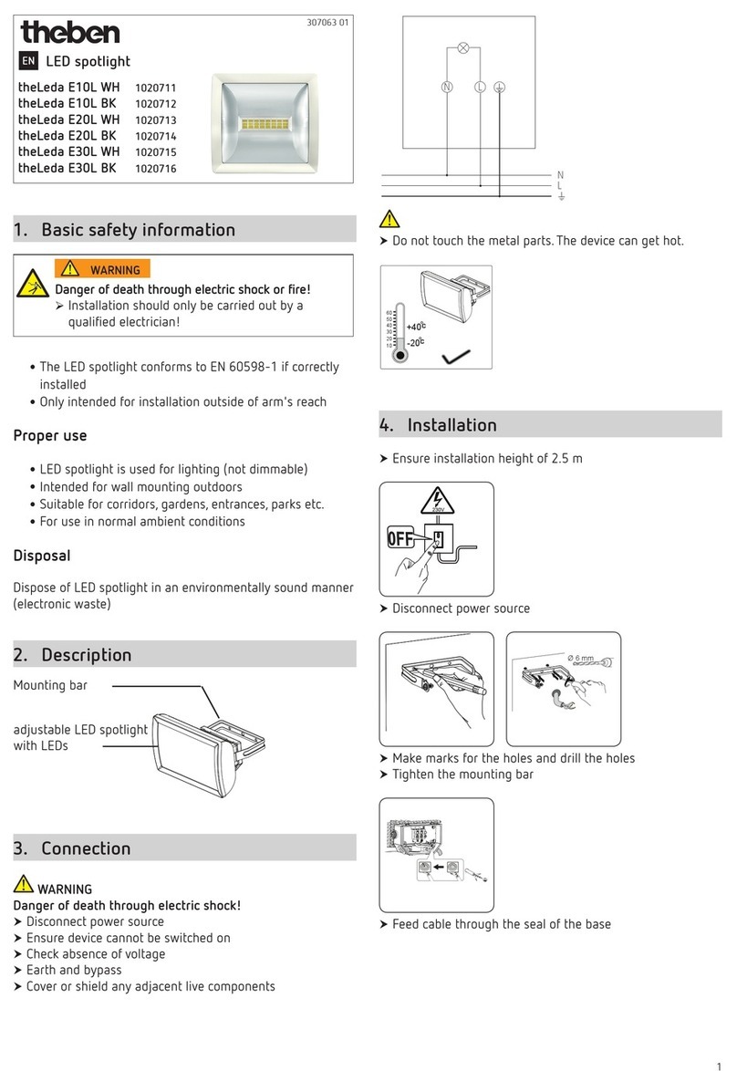 Theben theLeda E10L WH quick start guide