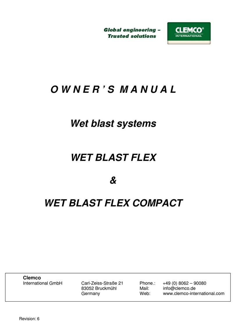 Clemco WET BLAST FLEX User manual
