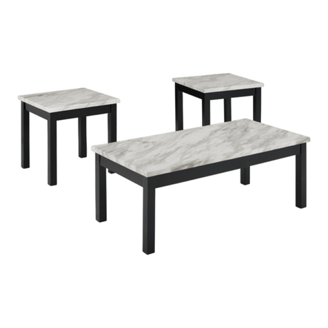 New Classic Furniture CELESTE T400-3P Assembly instruction