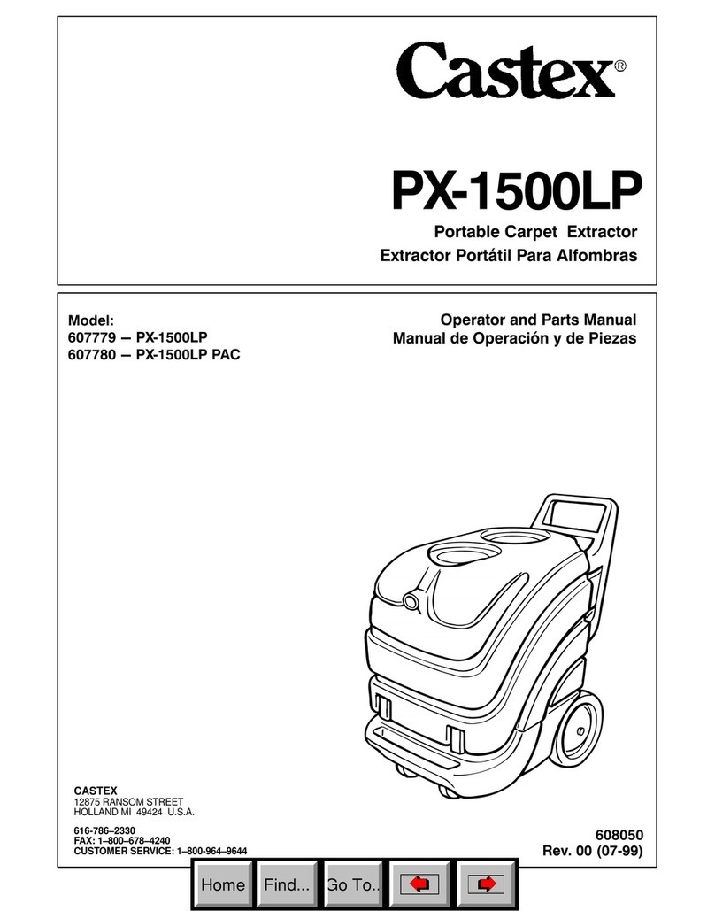 Castex PX-1500LP Operator and parts manual