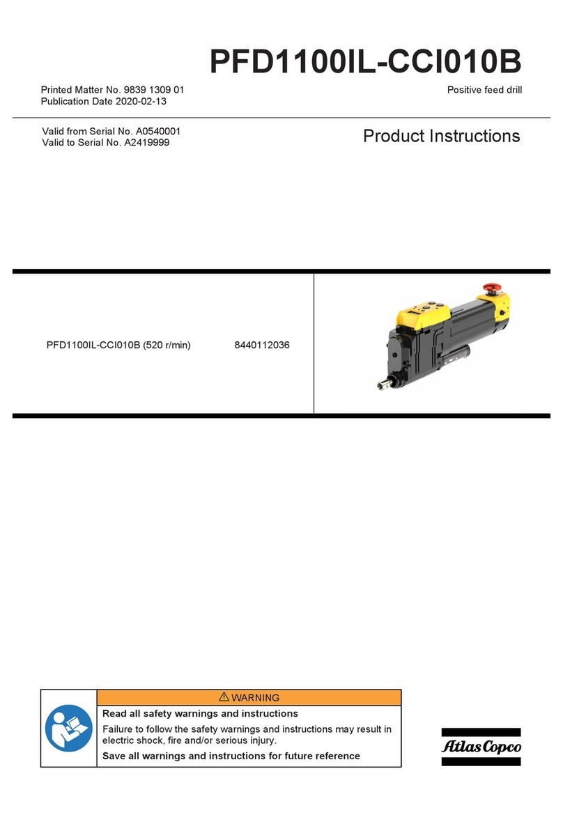 Atlas Copco PFD1100IL-CCI010B Instruction sheet