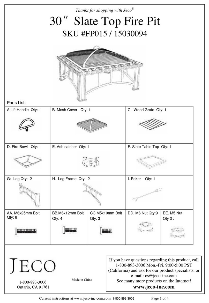 Jeco FP015 User manual