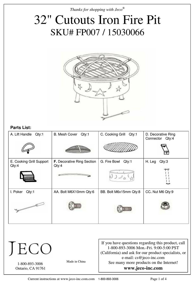 Jeco Cutouts FP007 quick start guide