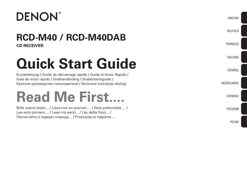 Denon RCD-M40 quick start guide