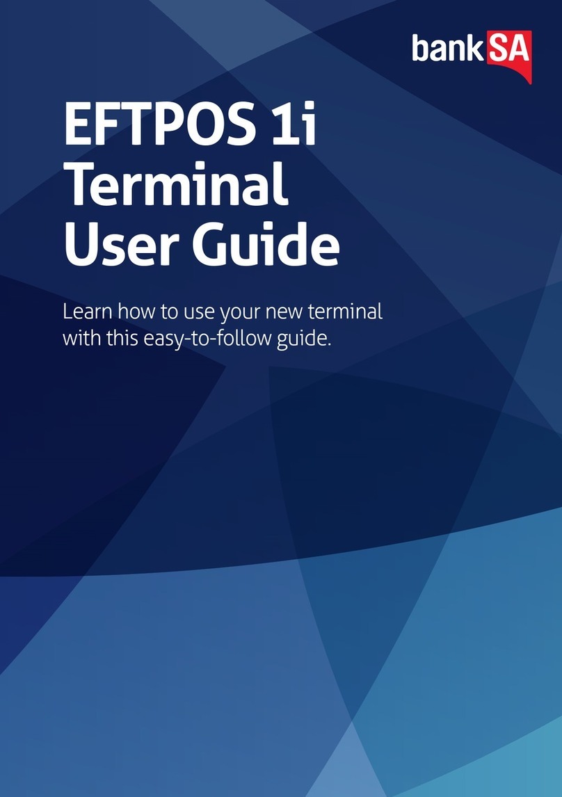 bankSA EFTPOS 1i user guide