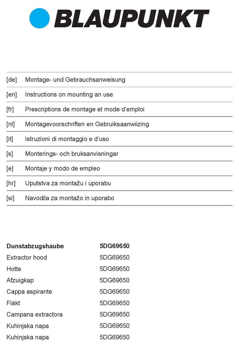 Blaupunkt 5DG69650 Instructions on mounting an use