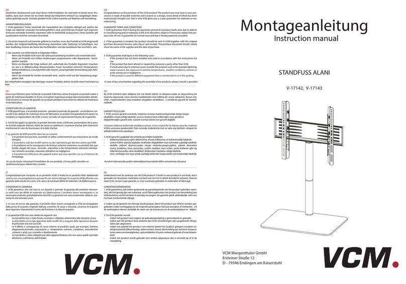 VCM V-17142 instruction manual