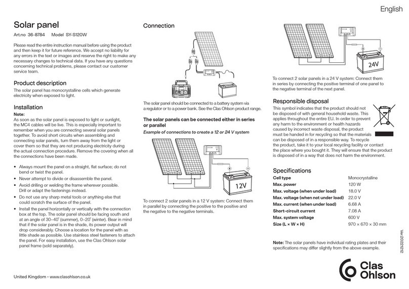 Clas Ohlson SY-S120W instruction manual Clas Ohlson SY-S120W instruction manual