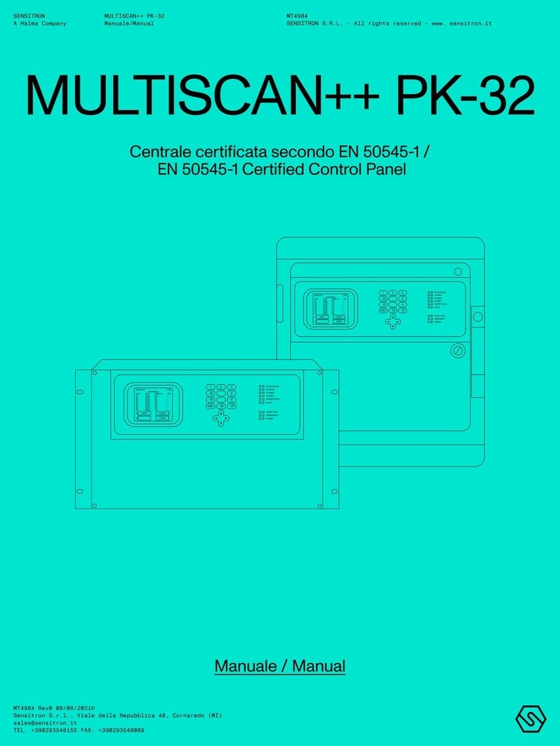 Halma SENSITRON MULTISCAN++ PK-32 User manual