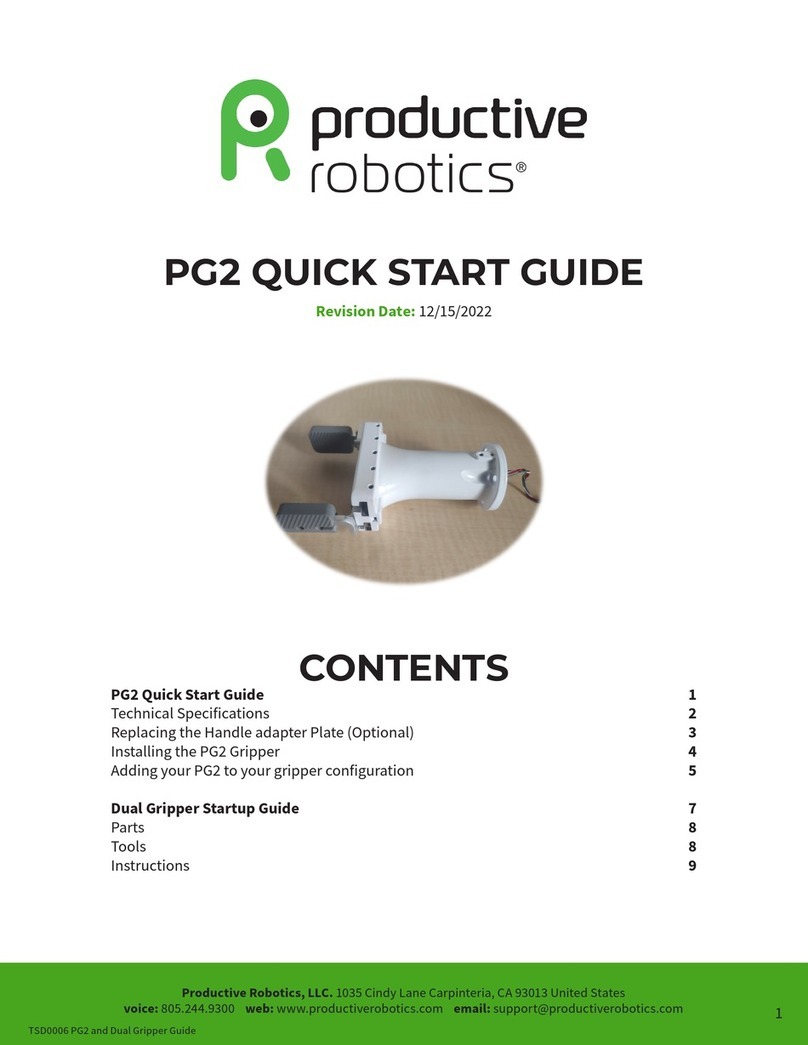 productive robotics PG2 quick start guide