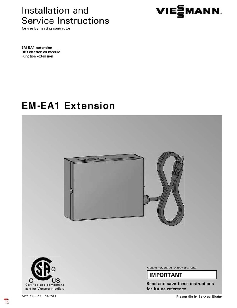 Viessmann EM-EA1 extension Installation and service instructions