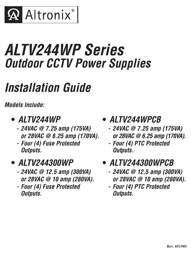 Altronix ALTV244WP Series User manual