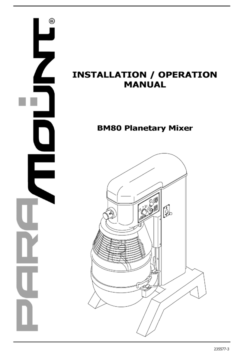 Paramount Fitness BM80 Installation & operation manual Paramount Fitness BM80 Installation & operation manual