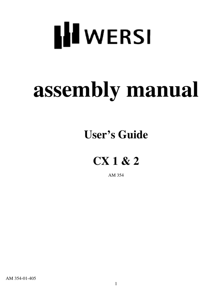 Wersi CX 1 Assembly manual