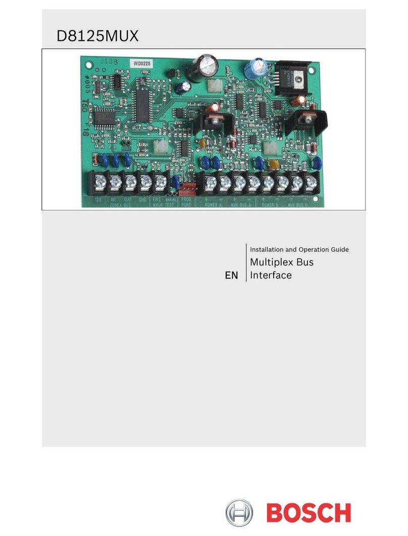 Bosch D8125MUX Operating instructions Bosch D8125MUX Operating instructions