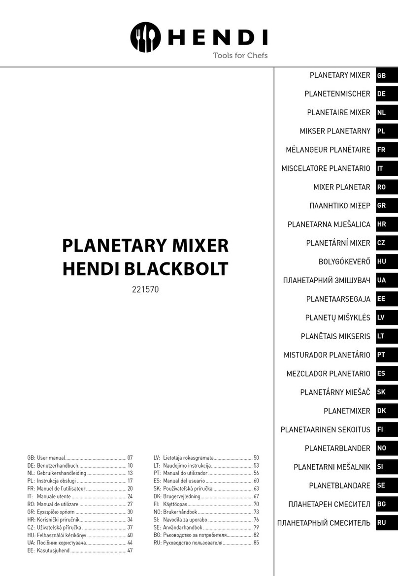Hendi BLACKBOLT 221570 user manual