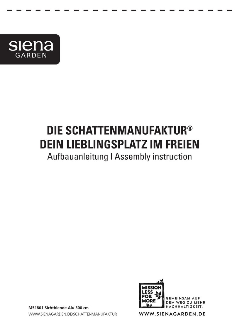 siena GARDEN Alu M51801 Assembly instruction siena GARDEN Alu M51801 Assembly instruction