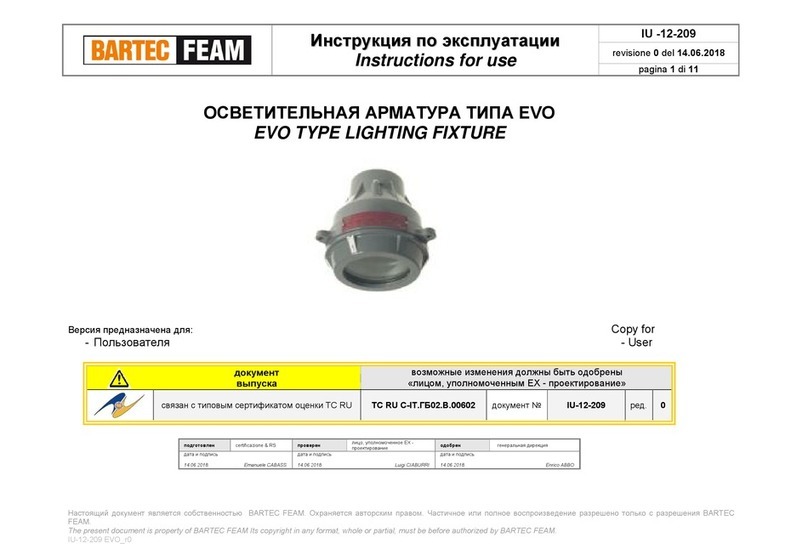 BARTEC FEAM EVO Instructions for use