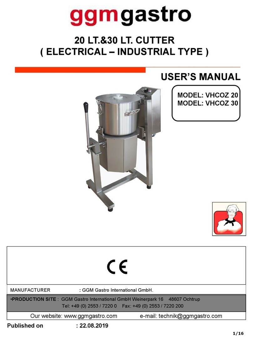 GGM gastro VHCOZ 20 user manual