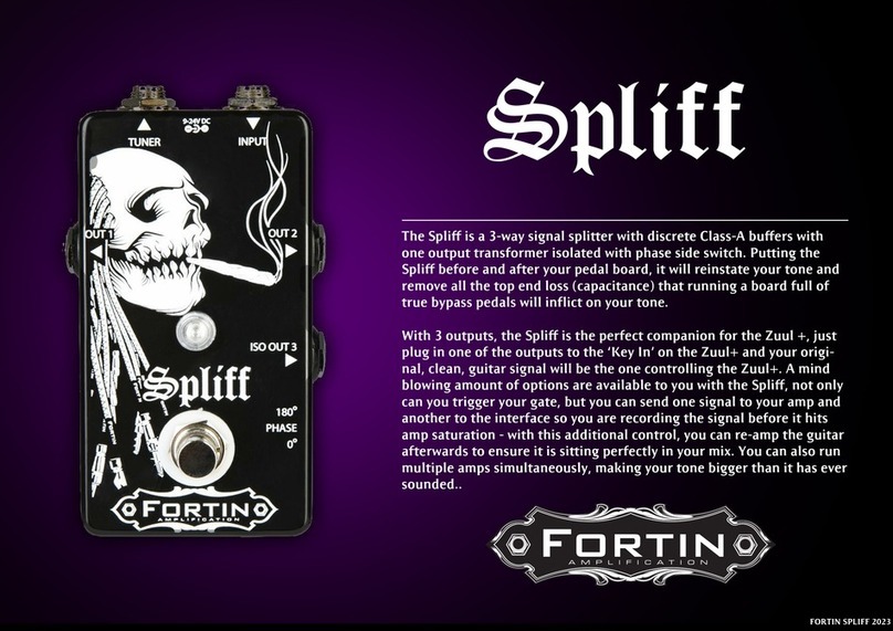Fortin Spliff quick start guide